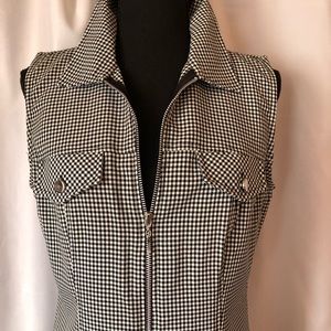 Black & White Houndstooth Shirt Dress Size 11/12